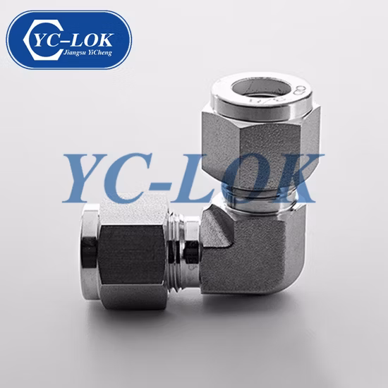 Virola de aço inoxidável igual em linha reta/cotovelo/T/cruz encaixes e adaptadores de tubo hidráulico para instrumento de compressão ou mangueira